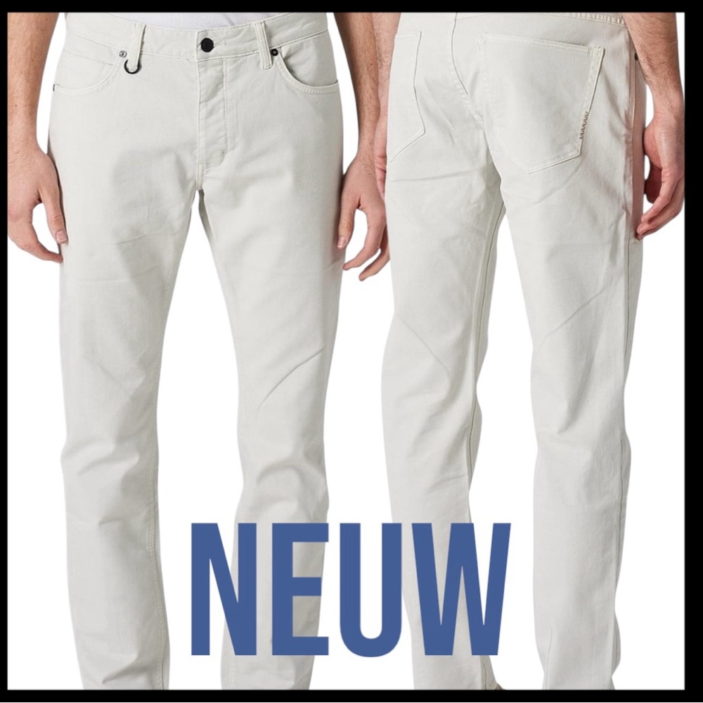Neuw White Lou Slim Straight Cotton Stretch Denim Jeans (29x31)